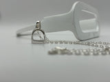 SMALL Stirrup Pendant and Chain Set