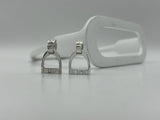 SMALL Stirrup Pendant | with Gemstones