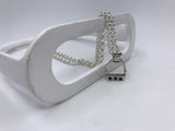 MEDIUM Stirrup Pendant | with Gemstones