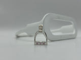 MEDIUM Stirrup Pendant | with Gemstones