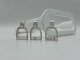 MEDIUM Stirrup Pendant | with Gemstones