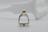 MEDIUM Stirrup Pendant | with Gemstones