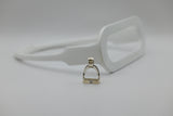 MEDIUM Stirrup Pendant | with Diamonds