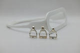 MEDIUM Stirrup Pendant | with Gemstones