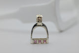 MEDIUM Stirrup Pendant | with Gemstones
