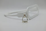 LARGE Stirrup Pendant | Diamonds
