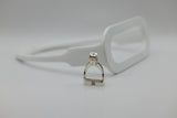 LARGE Stirrup Pendant | with Gemstones