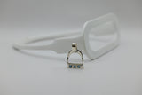LARGE Stirrup Pendant | with Gemstones