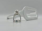 LARGE Stirrup Pendant | with Gemstones