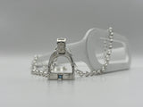 LARGE Stirrup Pendant | with Gemstones