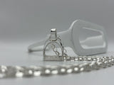 LARGE Stirrup Pendant and Chain Set