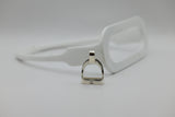 JUMBO Stirrup Pendant | with Diamonds
