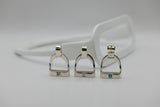 JUMBO Stirrup Pendant | with Gemstones