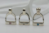 JUMBO Stirrup Pendant | with Gemstones