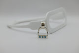 JUMBO Stirrup Pendant | with Gemstones