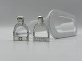 JUMBO Stirrup Pendant | with Diamonds