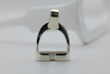 JUMBO Stirrup Pendant | with Diamonds