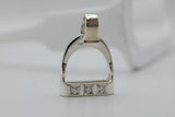 JUMBO Stirrup Pendant | with Diamonds
