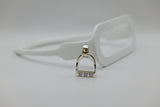 JUMBO Stirrup Pendant | with Gemstones