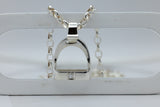 JUMBO Stirrup Pendant | with Diamonds
