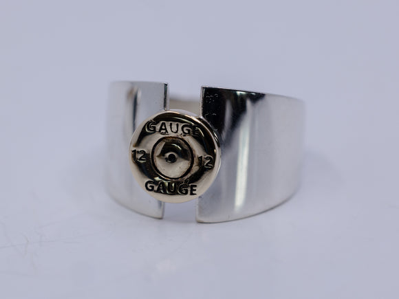 Two-Tone 9ct 12 Gauge Wide Band Ring | End of Line