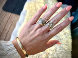 Two-Tone 9ct 12 Gauge Wide Band Ring | End of Line