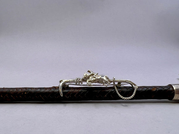 Hunt Whip Stockpin | Small | with Tallyho Jumper | Chele Clarkin Jewellery