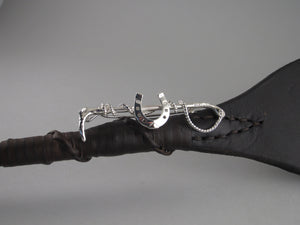 Hunt Whip Stockpin | Large | with Horseshoe