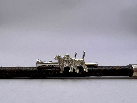 Horn with Hound Couple Stockpin from Chele Clarkin Jewellery