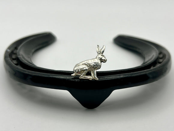 Sitting Hare Stockpin | Chele Clarkin Jewellery