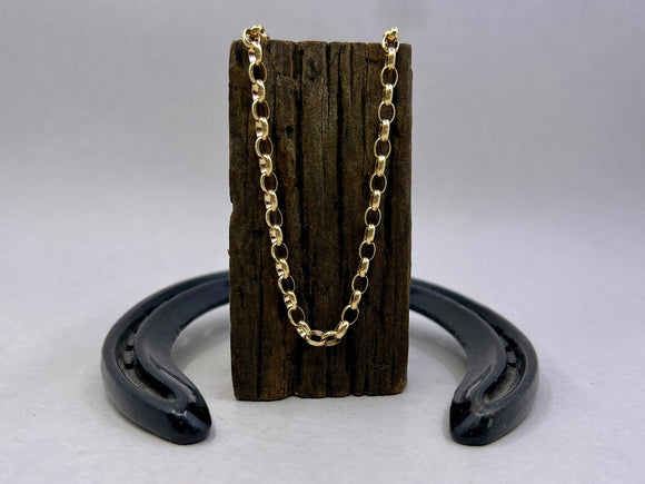 Large Oval Belcher Chain | Gold | Chele Clarkin Jewellery