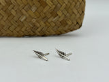 Silver Fern Stud Earrings