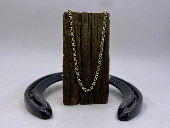 Small Round Belcher Chain | Gold from Chele Clarkin Jewellery