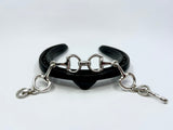 Snaffle Bit Bracelet | Medium w Black Diamonds from Chele Clarkin Jewellery