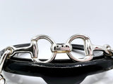 Snaffle Bit Bracelet | Medium w Black Diamonds from Chele Clarkin Jewellery