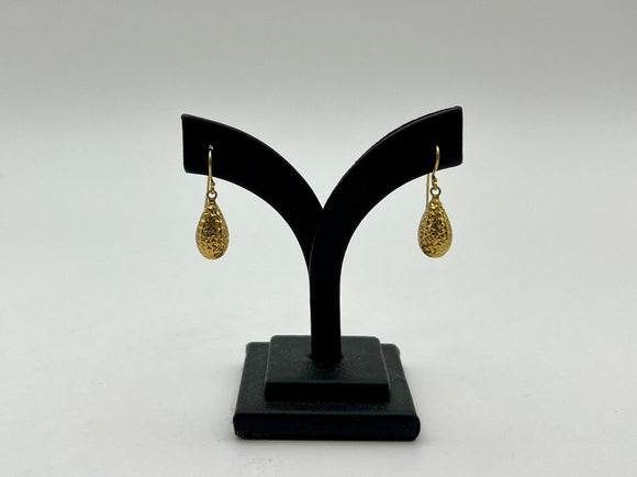 18ct Yellow Gold Drop Earrings | Preloved | Chele Clarkin Jewellery