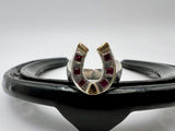 Horseshoe Ring | Large | with Rubies from Chele Clarkin Jewellery