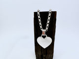 Heart Tag Pendant | Large | Plain from Chele Clarkin Jewellery