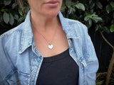 Medium Heart Tag Pendant | Plain from Chele Clarkin Jewellery