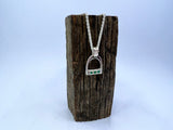 MEDIUM Stirrup Pendant | Emerald Gemstones | Necklace Set from Chele Clarkin Jewellery