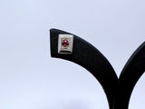 Horseshoe Nail Head Stud Earrings | Garnets from Chele Clarkin Jewellery