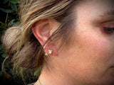 Horseshoe Nail Top Stud Earrings | Diamonds