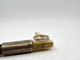 Platinum Band with Shot Set Diamonds | End of Line