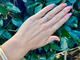 Platinum Band with Shot Set Diamonds | End of Line