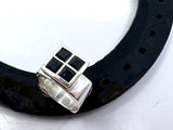 Square Sapphire Dress Ring | Preloved from Chele Clarkin Jewellery