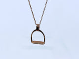 FINE Stirrup Pendant + Chain Set from Chele Clarkin Jewellery