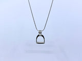 MINI Stirrup Pendant + Chain Set from Chele Clarkin Jewellery