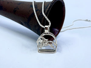 FINE Stirrup Pendant | Tallyho Jumper from Chele Clarkin Jewellery