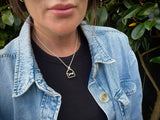 FINE Stirrup Pendant | Running Fox from Chele Clarkin Jewellery