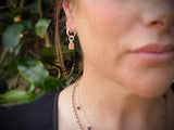 Cow Ear Tag Hoop Earrings  | Chele Clarkin Jewellery